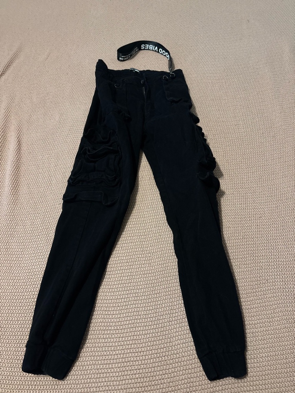 Black Women’s Cargo Jogger Jeans